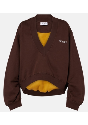 The Attico Logo cotton fleece sweatshirt