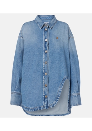 The Attico Diana oversized cotton denim shirt
