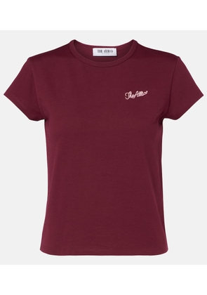 The Attico Logo cropped cotton jersey T-shirt