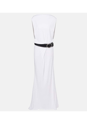 Christopher Esber Belted draped jersey maxi dress