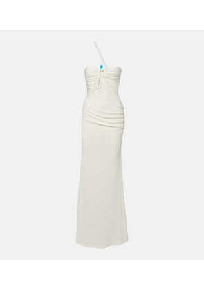 Christopher Esber Crystal Pin Cutaway embellished maxi dress