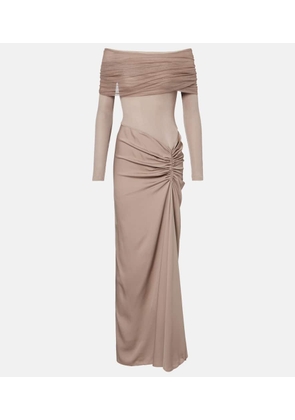 Christopher Esber Sonora off-shoulder jersey gown