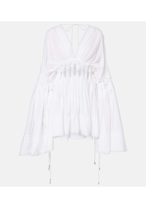 Christopher Esber Sirocco sheer cotton-blend minidress