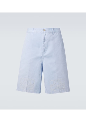Loewe Paula's Ibiza Anagram cotton twill Bermuda shorts