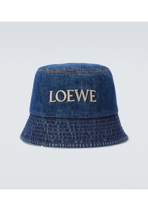 Loewe Logo denim bucket hat