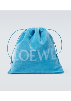 Loewe Paula's Ibiza Medium logo terry pouch