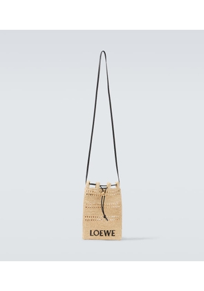 Loewe Paula's Ibiza logo raffia crossbody bag