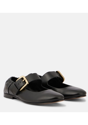 Bottega Veneta Astaire leather Mary Jane flats
