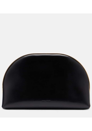 The Row Sylvia leather clutch