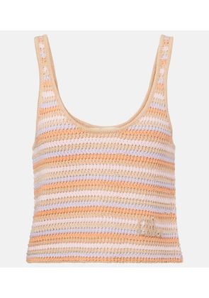 Chloe Knitted cotton tank top