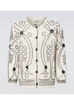 Bode Winter Garden cashmere cardigan