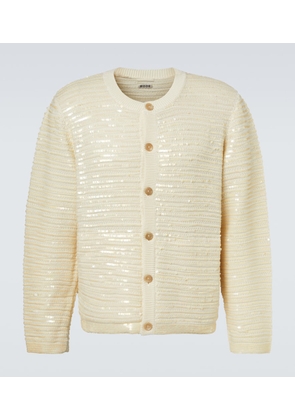 Bode Sequin Spotlight embellished wool cardigan