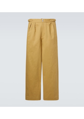 Bode Cotton twill wide-leg pants