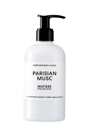 Matiere Premiere Parisian Musc Hand and Body Lotion 300ml, Hand and Body Lotion, Easily Absorbed, Leaves Skin Soft, Scented, Vegetal and Musky Notes