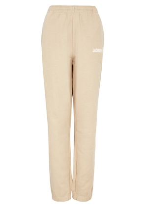 Jacquemus Le Jogging Logo Cotton Sweatpants - Beige - L