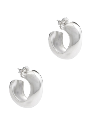 Agmes Medium Celia Sterling Silver Hoop Earrings - One Size