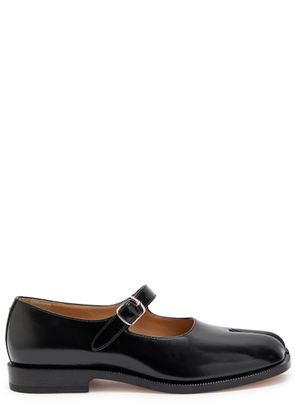Maison Margiela Tabi Leather Mary Jane Flats - Black - 40 (IT40 / UK7)