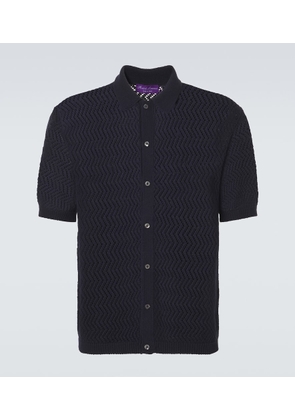 Ralph Lauren Purple Label Chevron cotton polo shirt