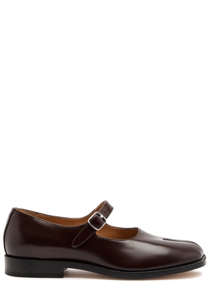 Maison Margiela Tabi Leather Mary Jane Flats - Brown - 36 (IT36 / UK3)