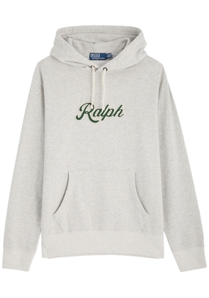 Polo Ralph Lauren Logo-appliquéd Hooded Cotton-blend Sweatshirt - Grey - M