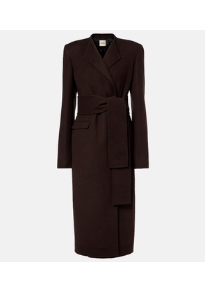 Khaite Jelson wool wrap coat