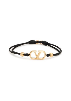 Valentino Garavani Vlogo Cord Bracelet - Black - One Size