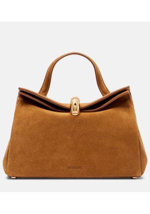 Jacquemus Valerie Small suede top-handle bag