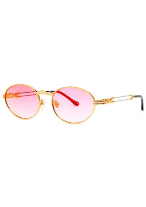Vintage Frames Company Pac Double Rope Edition Oval Sunglasses - Pink - One Size