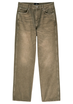 Represent Straight-leg Jeans - Olive - W32 (W32 / M)