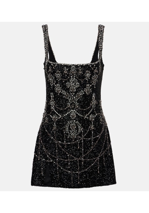 Clio Peppiatt Chandelier embellished minidress
