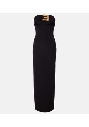Balmain Belted jersey gown