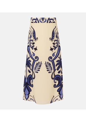 Johanna Ortiz Paisley silk maxi skirt