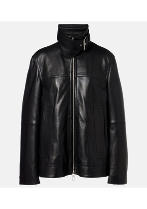 Sportmax Oversized leather jacket