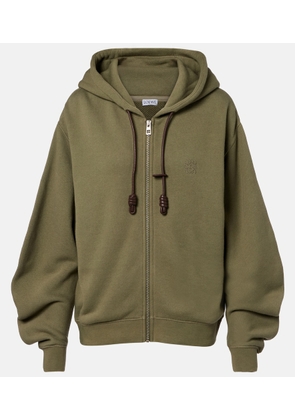 Loewe Flamenco cotton and cashmere zip-up hoodie