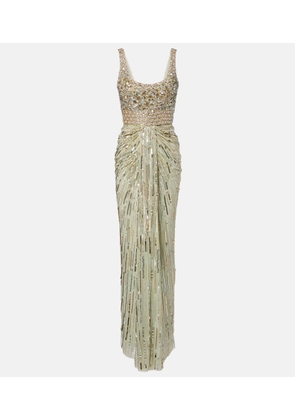 Jenny Packham Elixir embellished bustier gown