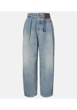 Loewe Pleated wide-leg jeans