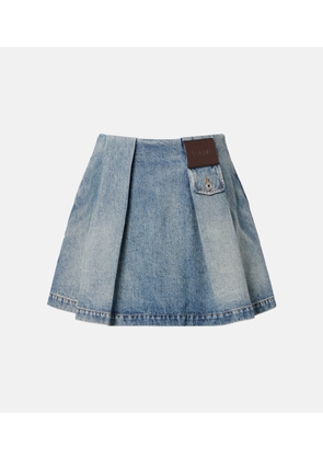 Loewe Deconstructed denim miniskirt