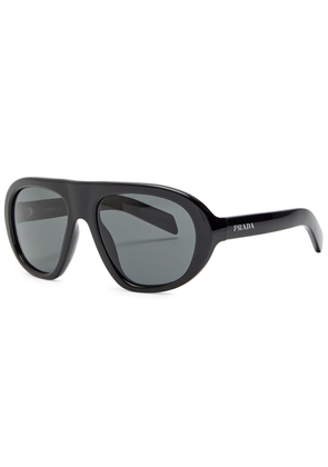 Prada Aviator-style Sunglasses - Black - One Size