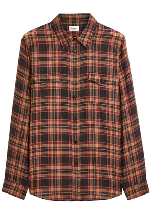 Saint Laurent Plaid Wool Shirt - Multicoloured 1 - S