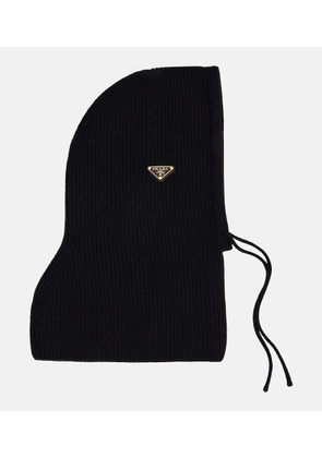 Prada Ribbed-knit wool and cashmere ski mask