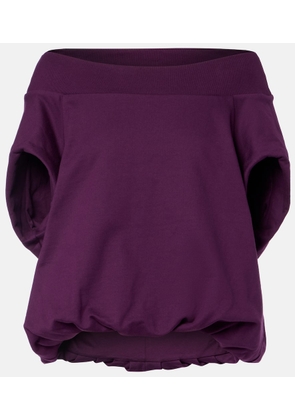 Dries Van Noten Cocoon cotton jersey sweatshirt