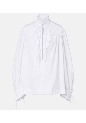 Dries Van Noten Ruffled cotton blouse