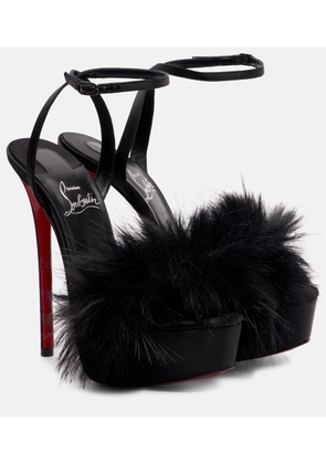 Christian Louboutin Patchoulina Alta 160 crepe satin sandals