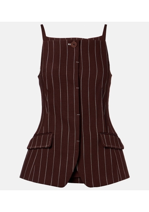 Simkhai Edie striped top