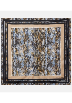 Christopher Esber Snake-print silk scarf