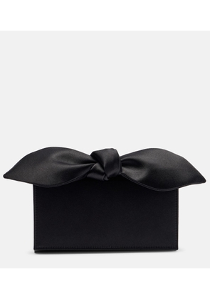 Aquazzura Bow Tie Mini satin clutch