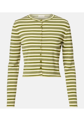 Faithfull Cinta striped cotton-blend cardigan