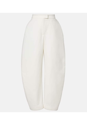 Rohe High-rise cotton barrel-leg pants