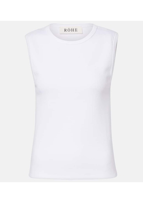 Rohe Ribbed-knit cotton-blend jersey tank top