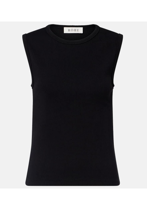 Rohe Ribbed-knit cotton-blend tank top